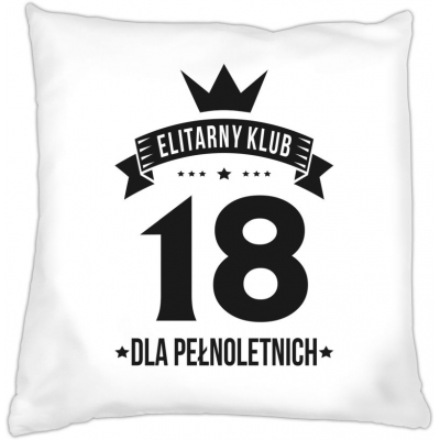 Poduszka na 18 urodziny Elitarny klub